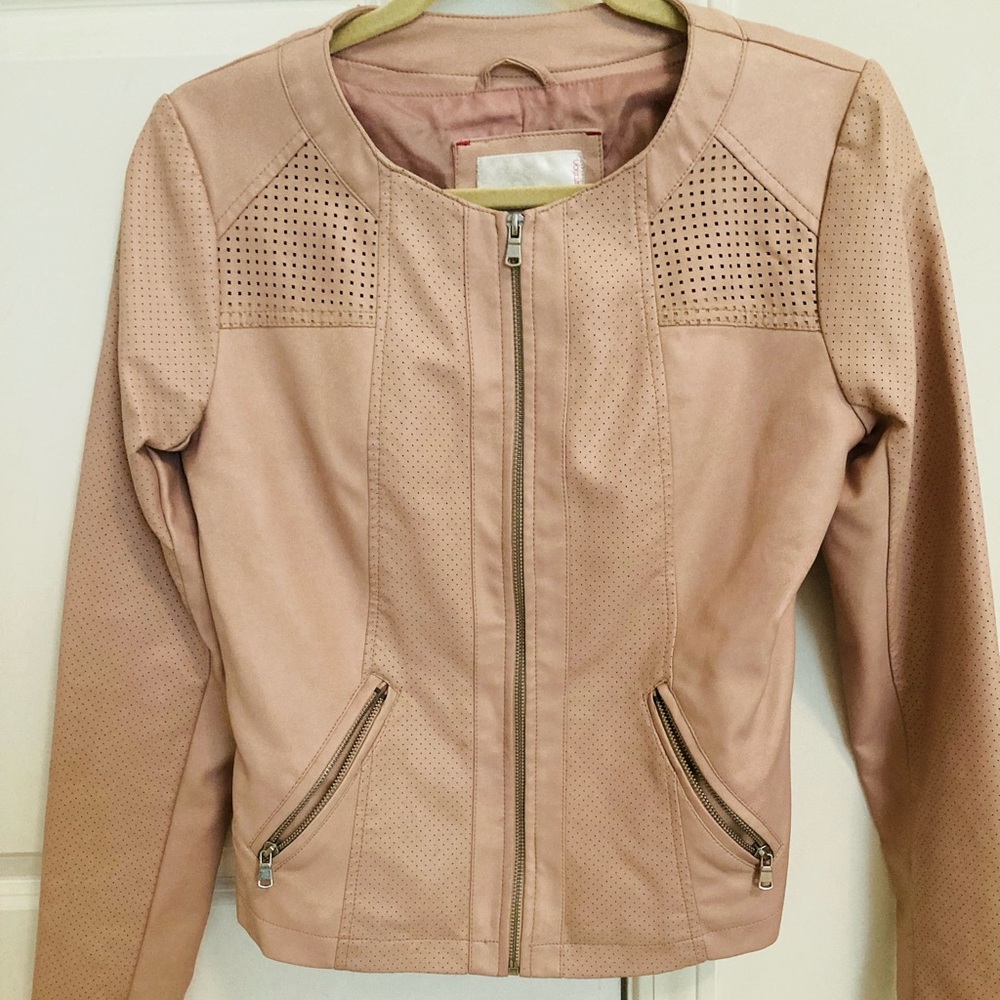 Faux leather jacket